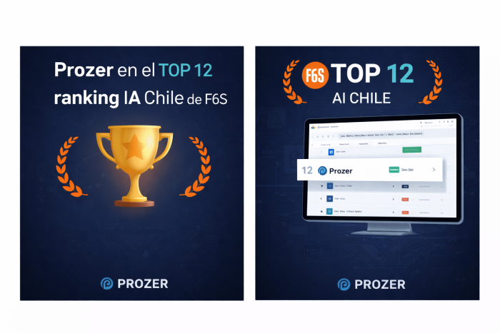 Prozer en el top 12 empresas IA de chile