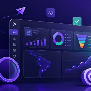 Dashboard de herramienta de prospección B2B para empresas en Latinoamérica