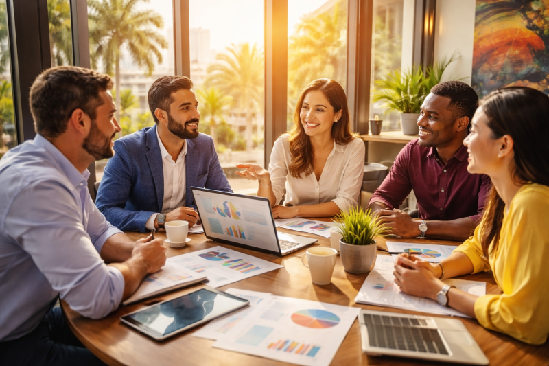 Reunion de negocios en Latinoamerica