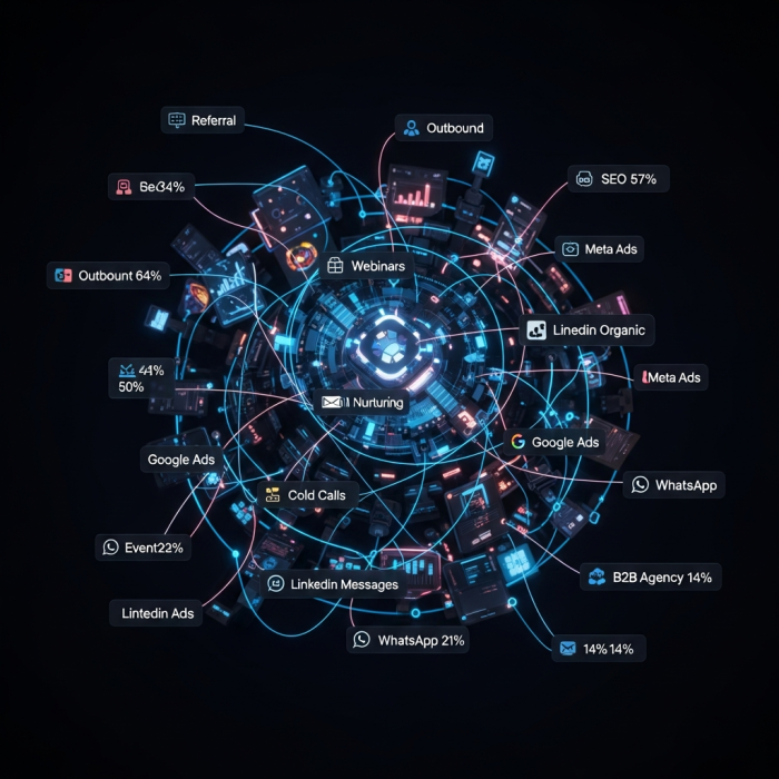 las fuentes de leads b2b entran en caos